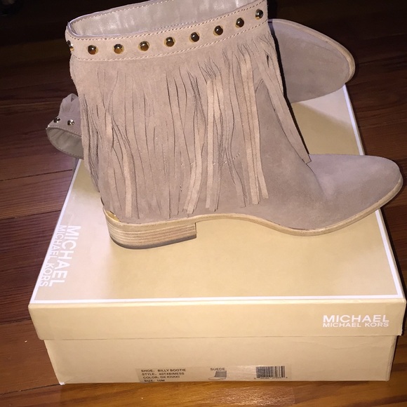 MK Fringe Booties - Picture 2 of 4